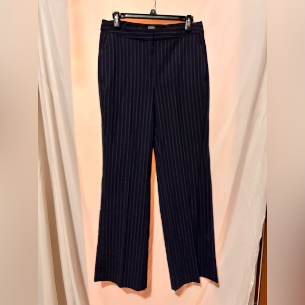 Victoria Secret Body by Victoria Navy Pinstripe Women's Dress Pants. NWT